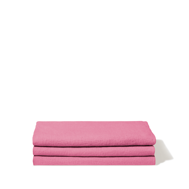 Linen towel - Honeycomb - Garance Pink – Merci Paris Linen towel - Honeycomb - Garance Pink – Merci Paris