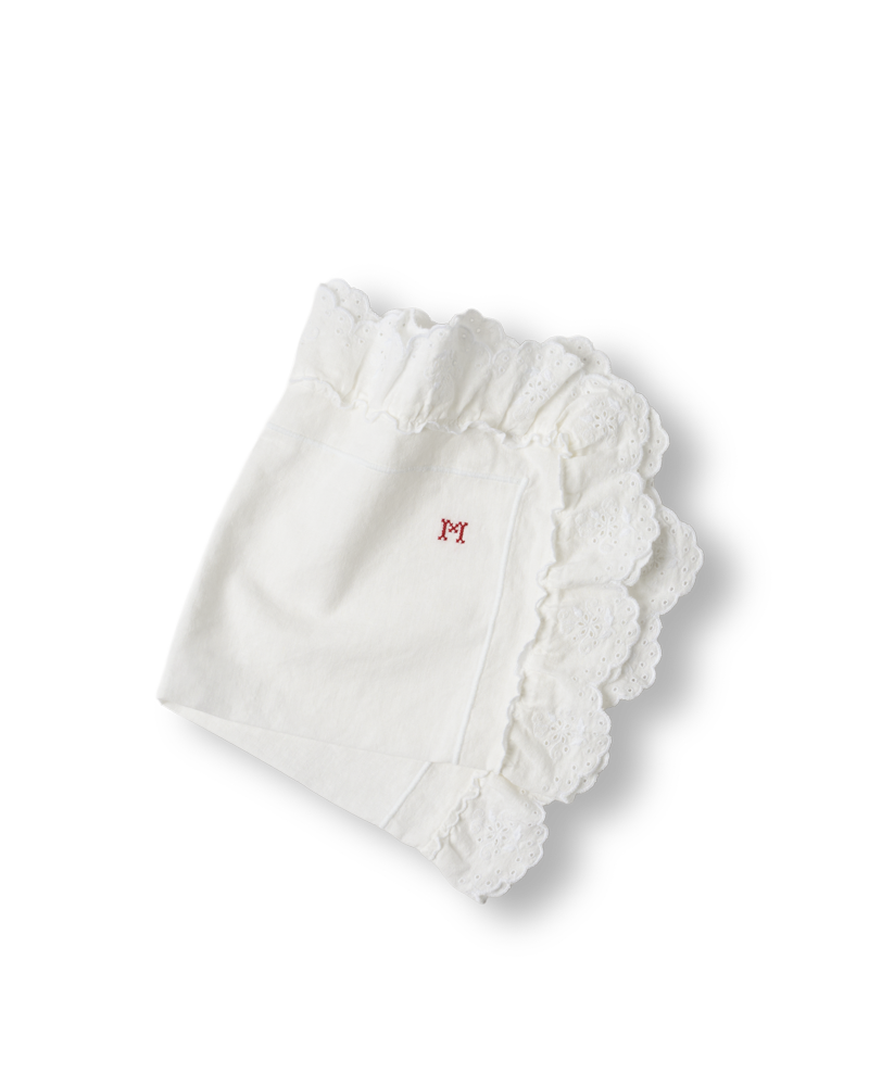 Merci - Serviette de table en lin brodé - 03 Ajour