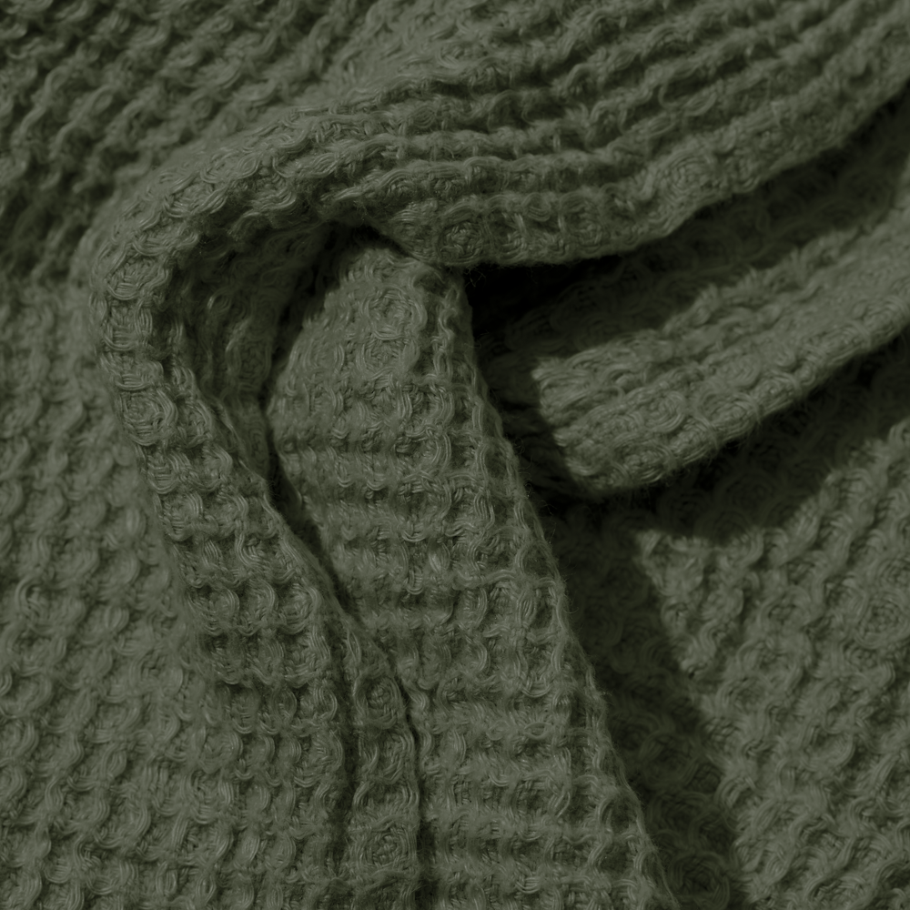 【新品140×200】パリ メルシー merci リネン100%バスタオル Linen towel - Waffle - Oxide Green – Merci Paris