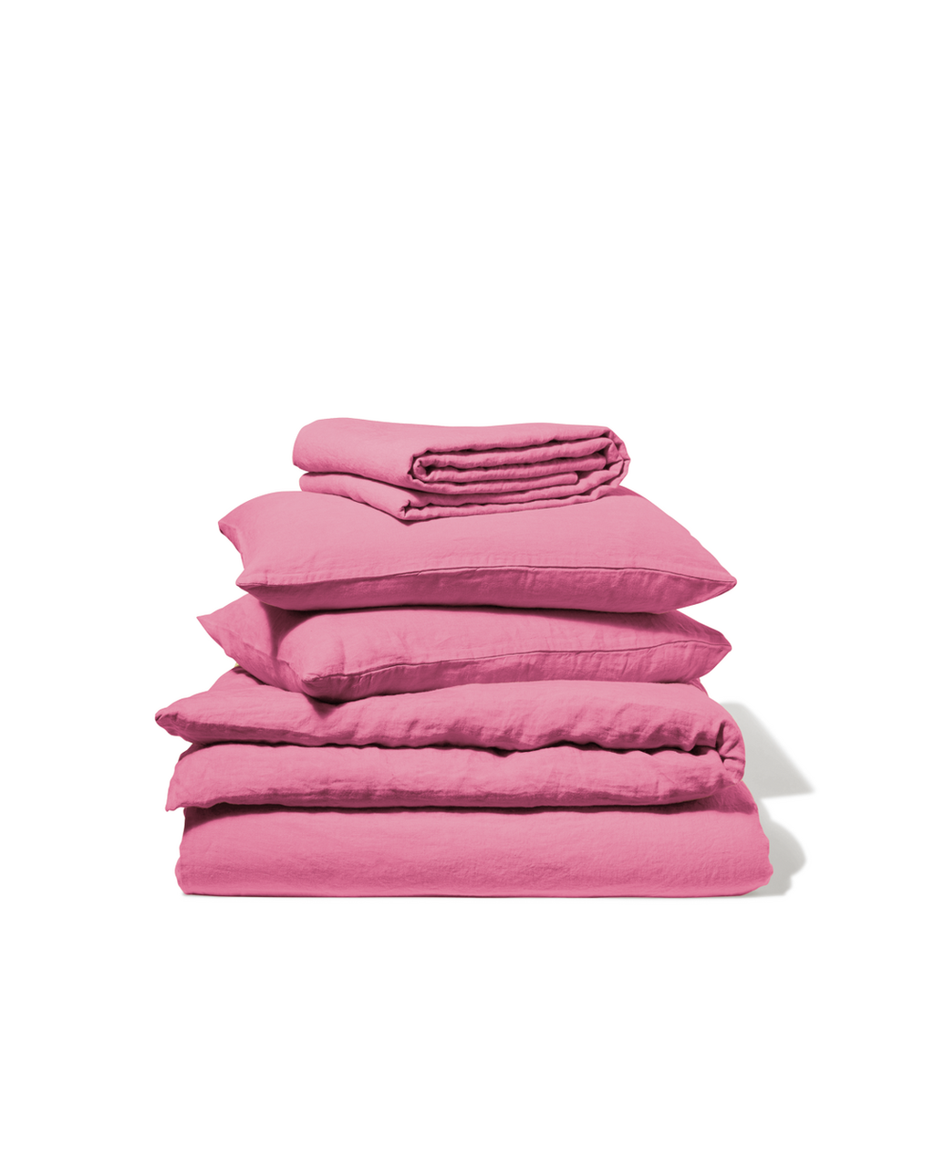 Merci - Washed linen set - Rose Garance