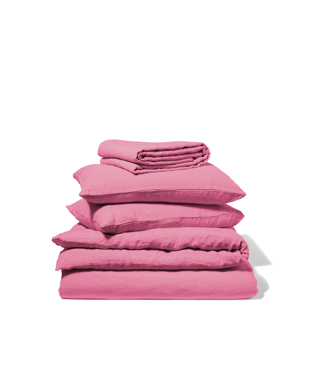 Merci - Washed linen set - Rose Garance
