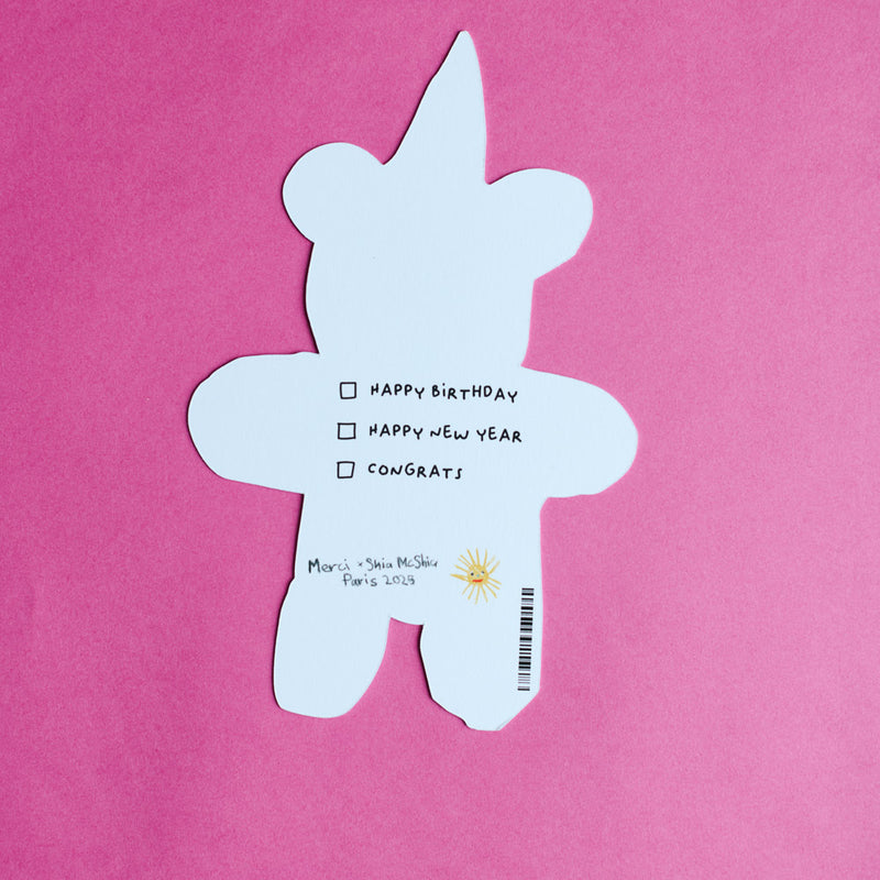 Carte postale Ours - Merci X Shia McShia