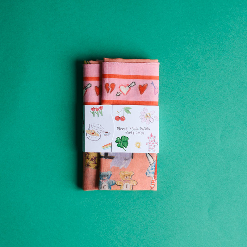 Merci x Shia McShia - Bandana - Rose