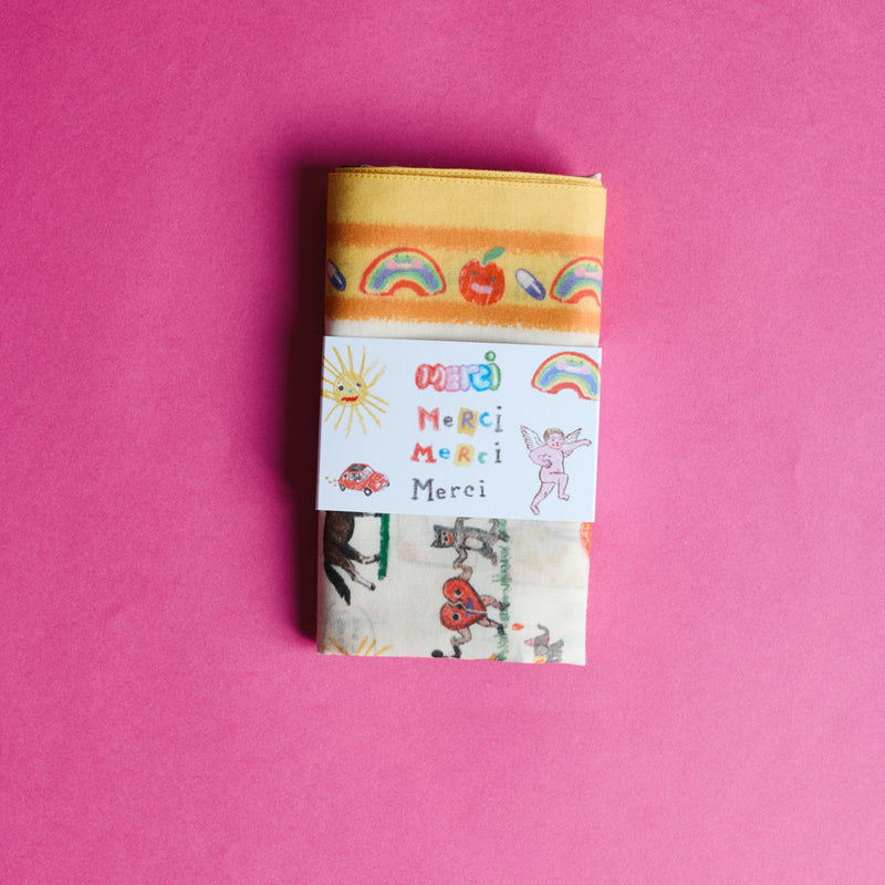 Merci x Shia McShia - Bandana - Jaune