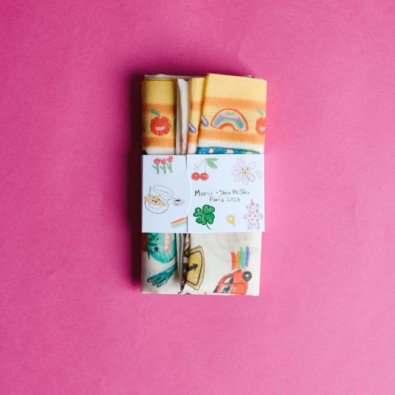 Merci x Shia McShia - Bandana - Jaune