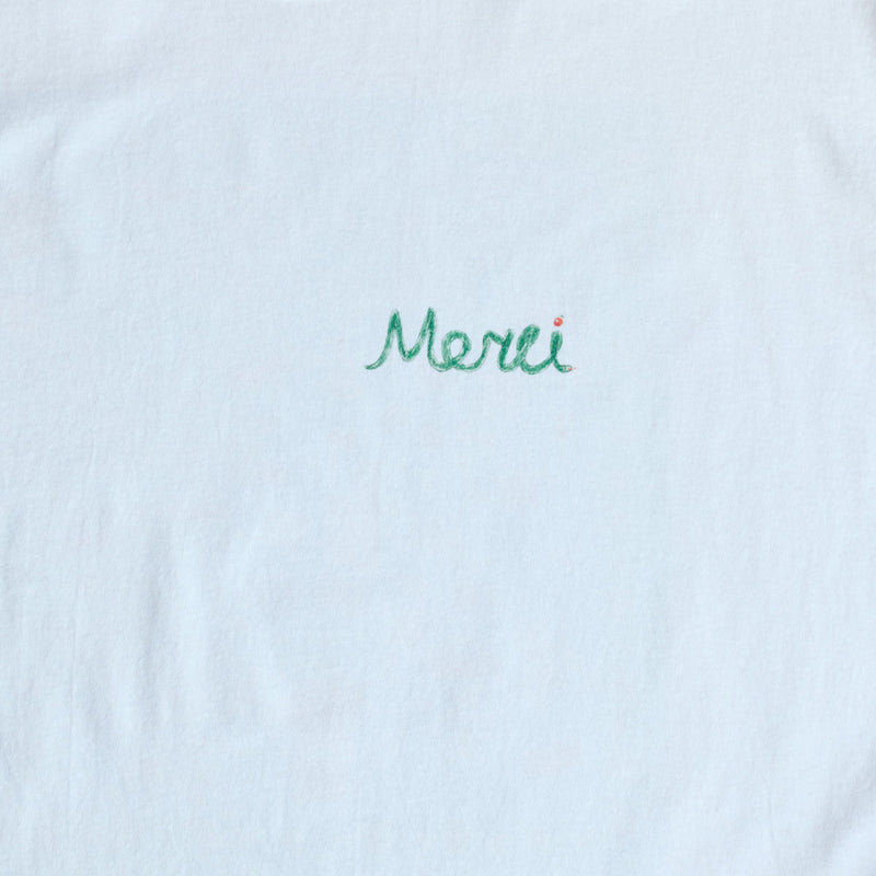 Merci x Shia McShia - T-shirt - Blanc & Vert
