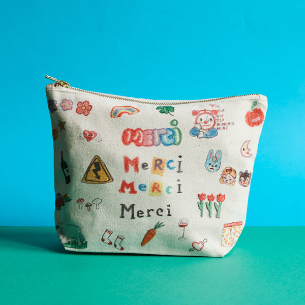 Merci x Shia McShia - Pochette - Ecru