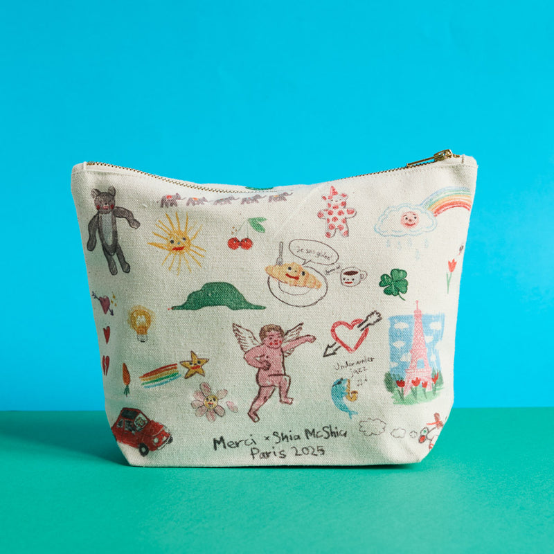 Merci x Shia McShia - Pochette - Ecru