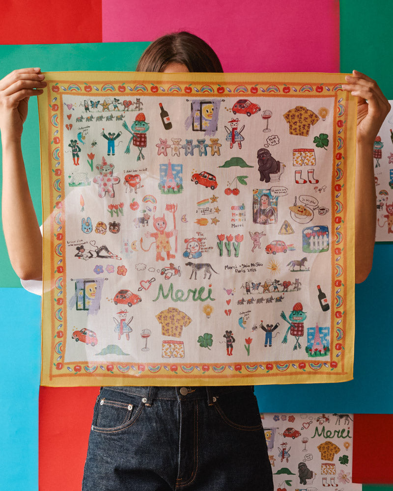 Merci x Shia McShia - Bandana - Jaune