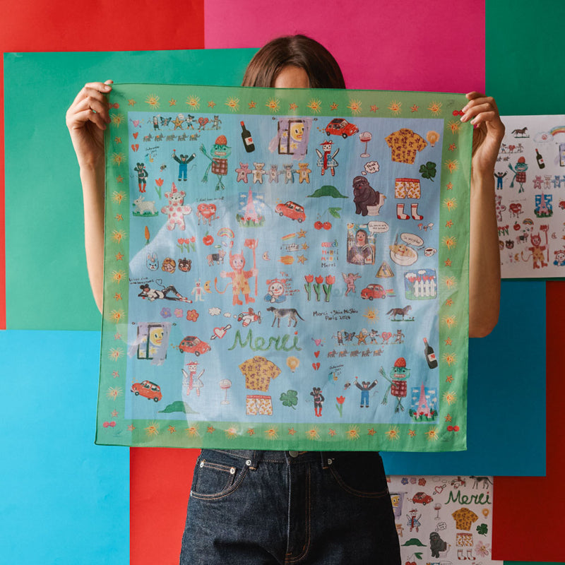 Merci x Shia McShia - Bandana - Vert