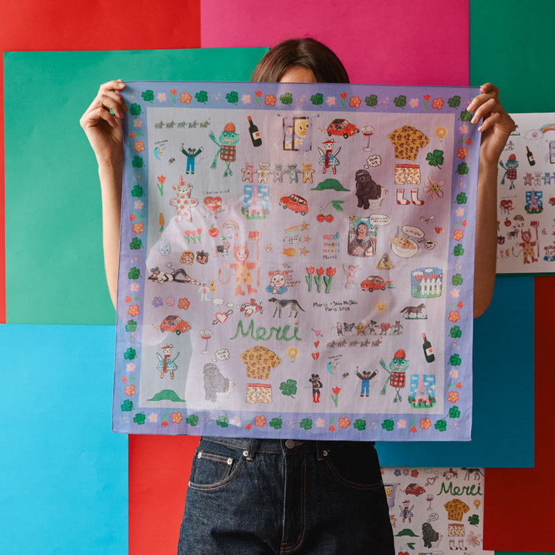 Merci x Shia McShia - Bandana - Violet