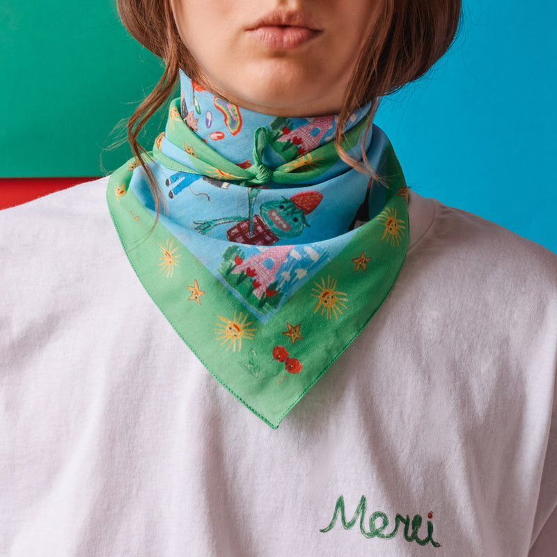 Merci x Shia McShia - Bandana - Vert