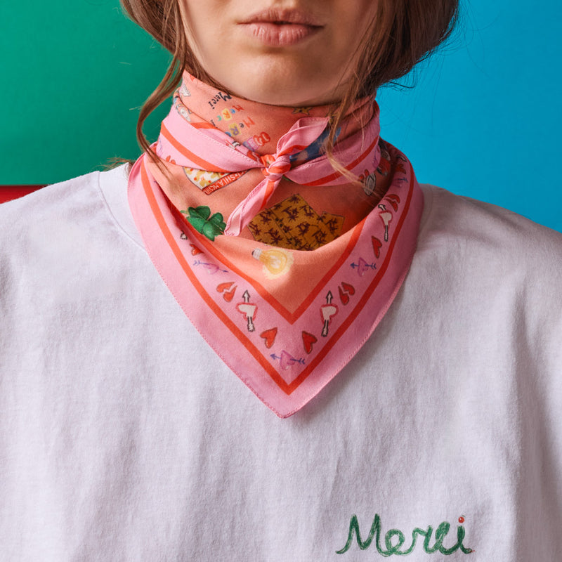 Merci x Shia McShia - Bandana - Rose