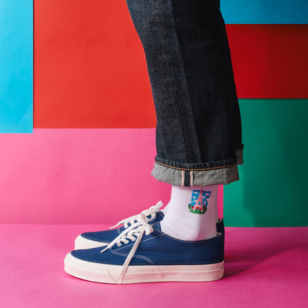 Merci x Shia McShia - Chaussettes Tour Eiffel & Merci