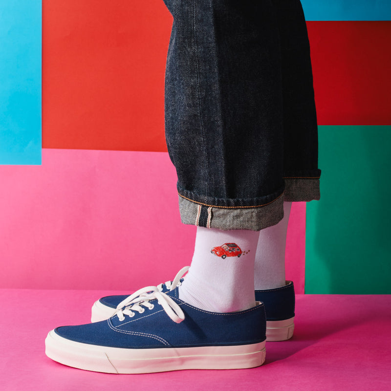 Merci x Shia McShia - Chaussettes Fiat & Merci