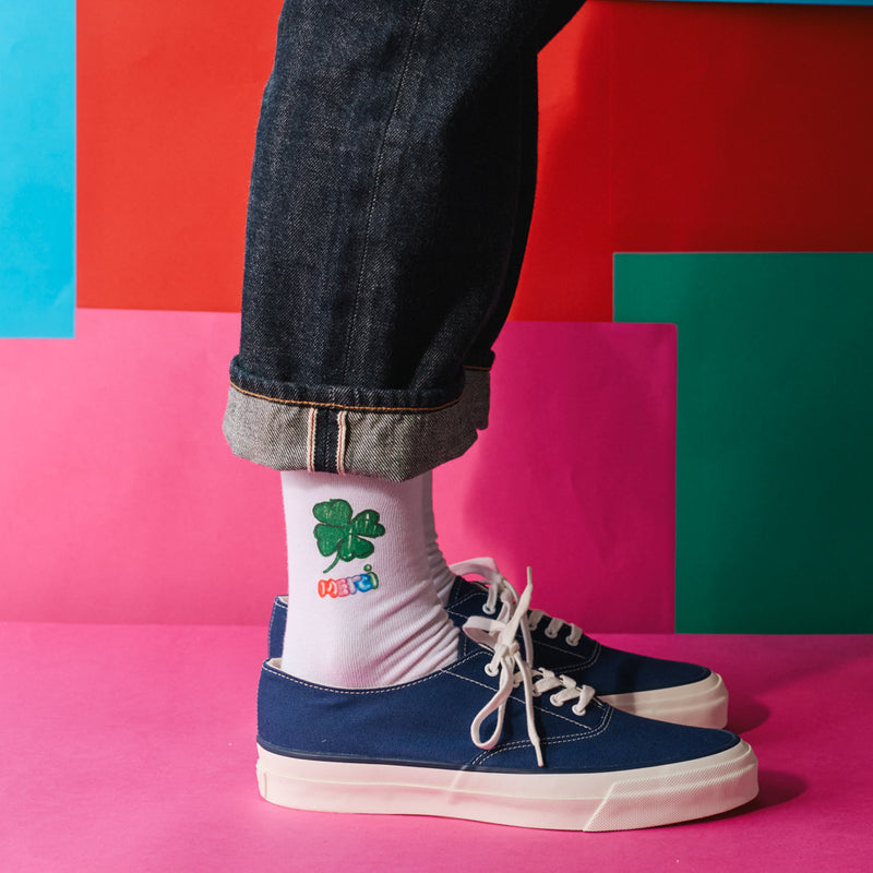 Merci x Shia McShia - Chaussettes Je suis gluten & Merci