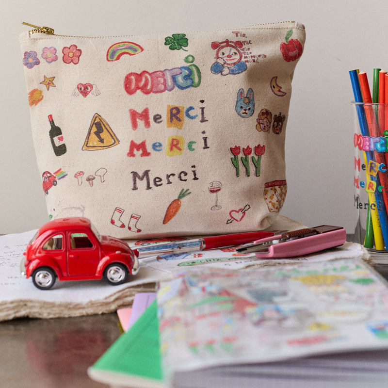 Merci x Shia McShia - Pochette - Ecru