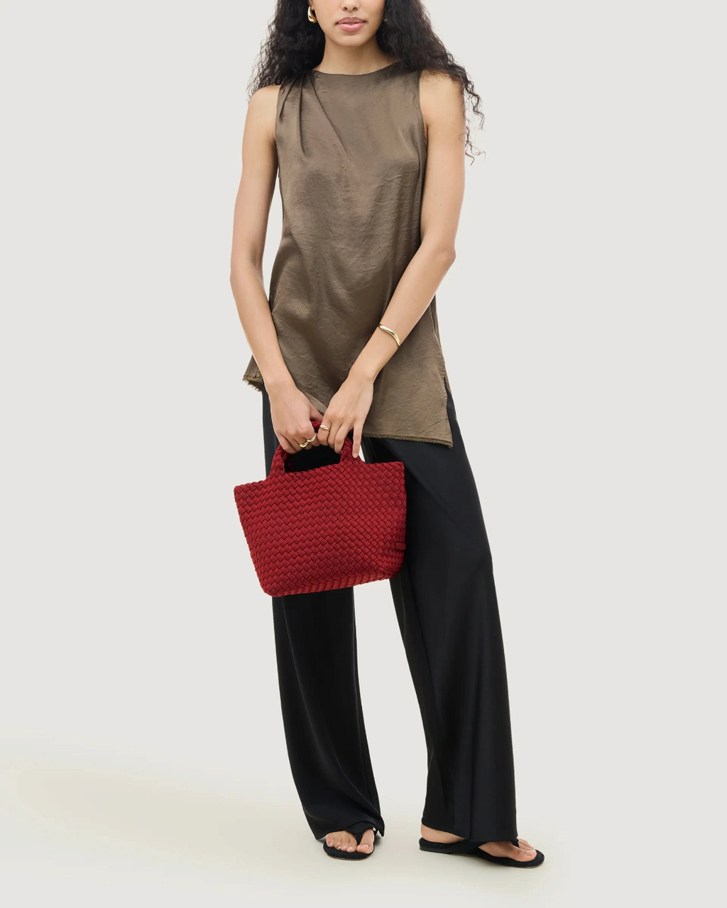 Naghedi - Sac Cabas St Barths Small - Rosso