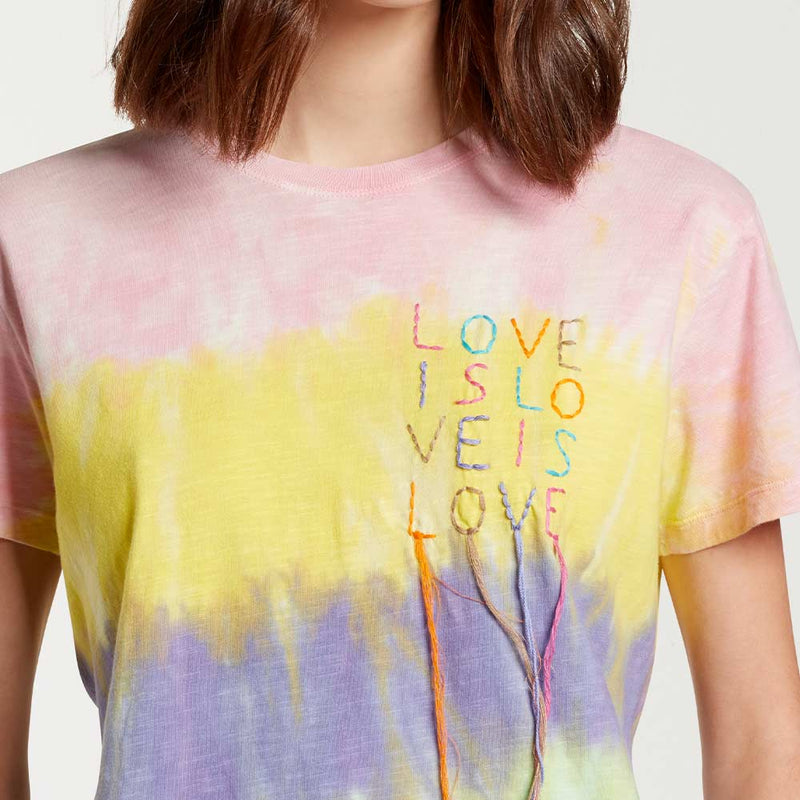 Mira Mikati - T-shirt Love is Love - Rose