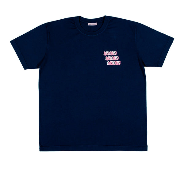 Bisous Skateboard - T-shirt Bisous X3 - Marine
