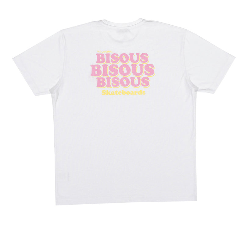 Bisous Skateboard - T-shirt Grease - Blanc