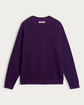 Sweat-shirt Homecore Terry couleur raisin avec manches raglan et bordures côtelées, vue de face sur fond neutre
