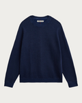 Sweat-shirt Merci Paris Homecore bleu Ocean en coton avec manches raglan et finitions côtelées