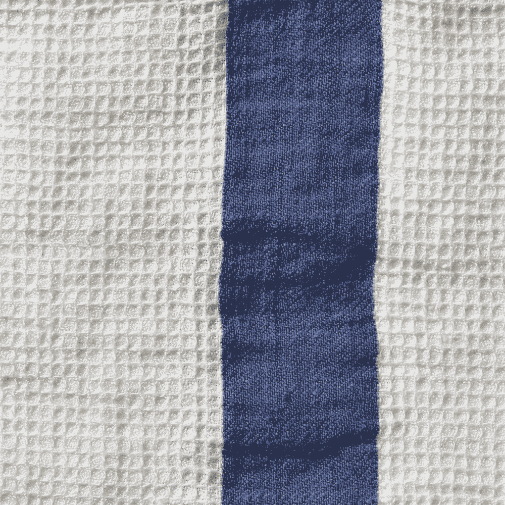 Linen towel - Honeycomb - Shibori Blue Stripe – Merci Paris