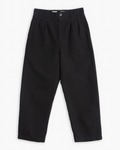Pantalon chino noir Merci Paris Girls Of Dust en coton à taille haute et coupe ample avec plis sur le devant