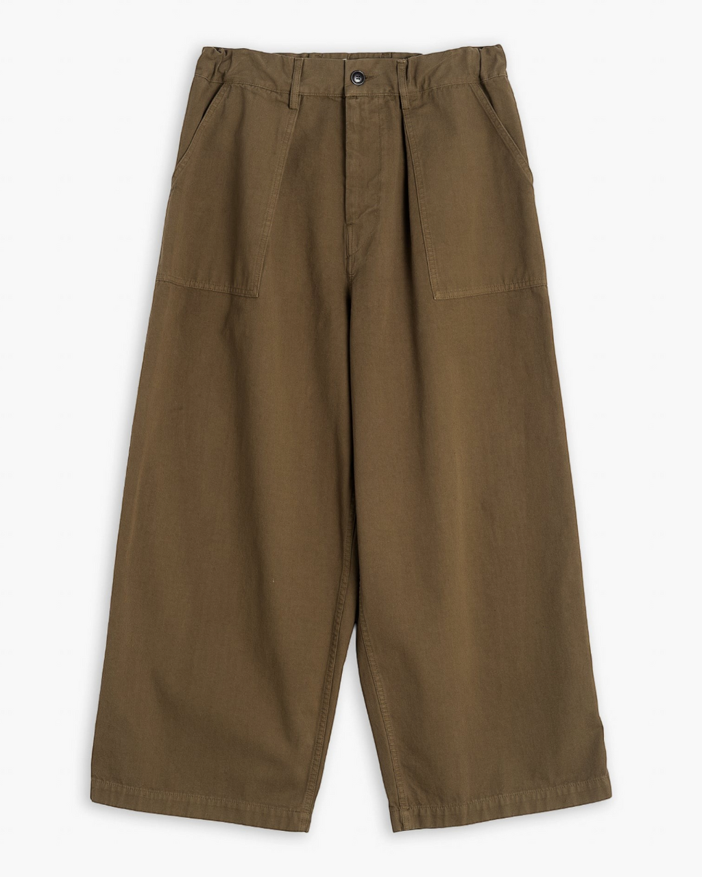 Pantalon Fatigue Pants Merci Paris Girls Of Dust en coton vert kaki à jambe large et coupe utilitaire décontractée