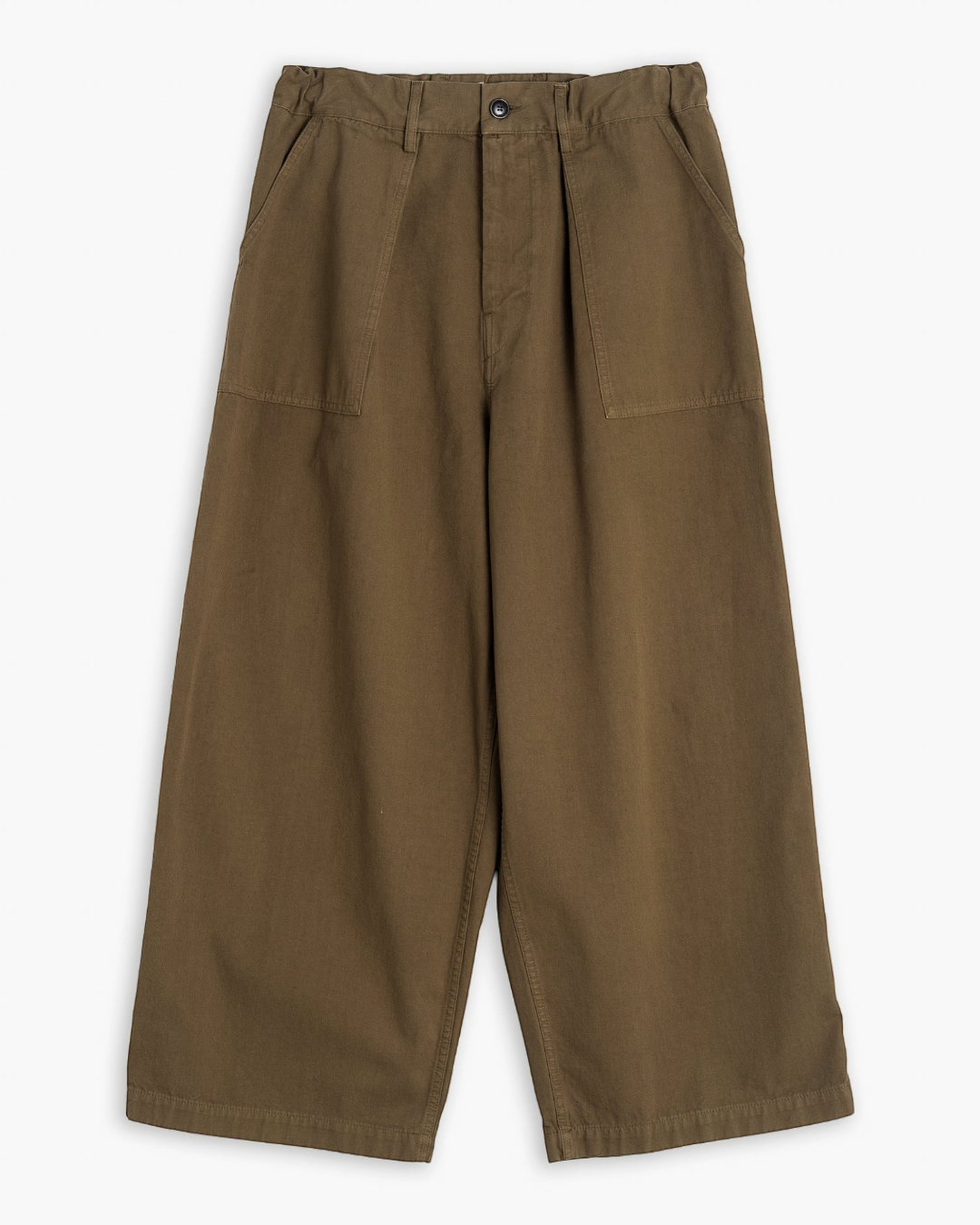 Pantalon Fatigue Pants Merci Paris Girls Of Dust en coton vert kaki à jambe large et coupe utilitaire décontractée