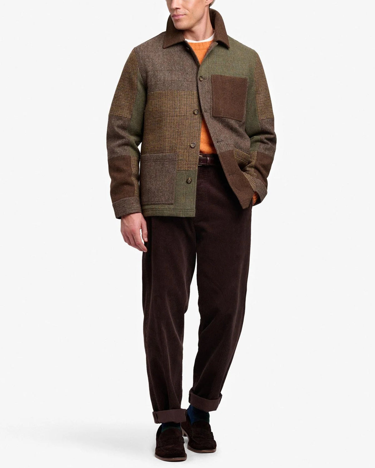 Sebago - Veste Dorr Patchwork - Marron Multi
