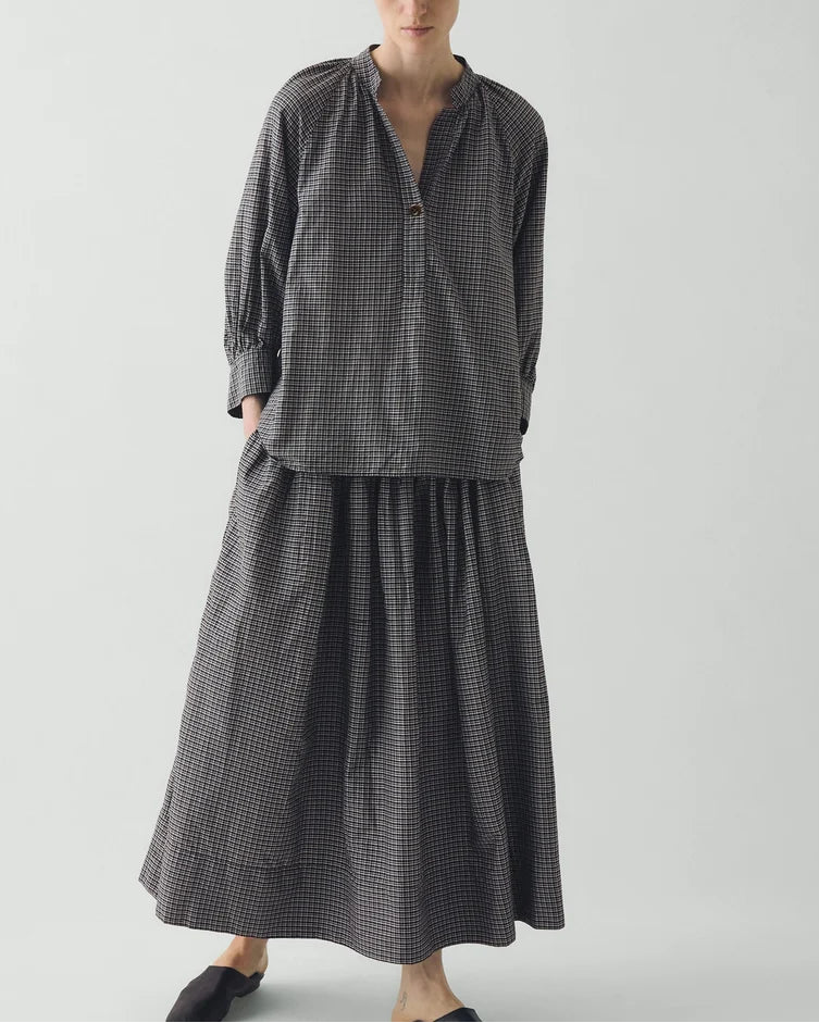 Toast - Chemise Catrin Carreaux - Ecru & Noir