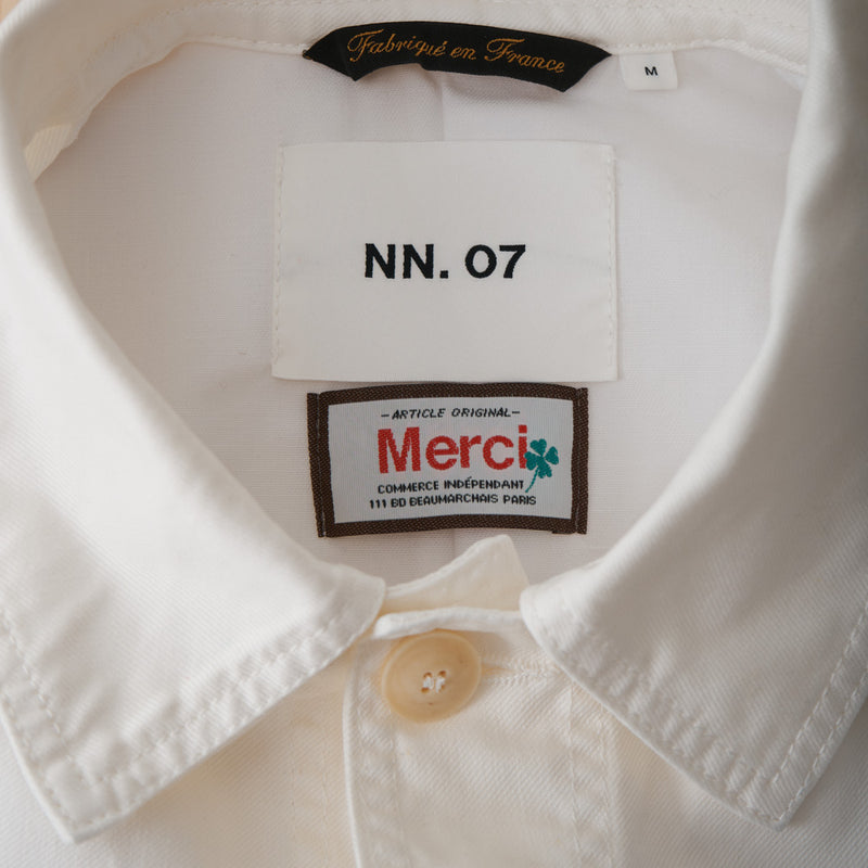 Le Laboureur x NN. 07 x Merci - Veste Tréfle Cœur - Blanc