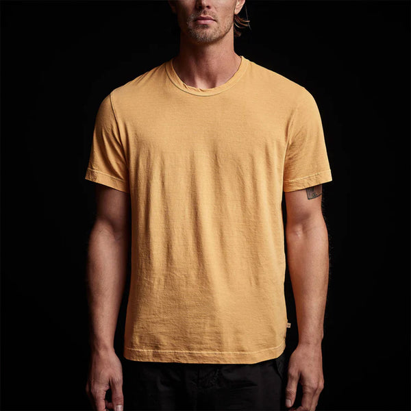 James Perse - T-shirt Short Sleeve Crew Neck - Abricot