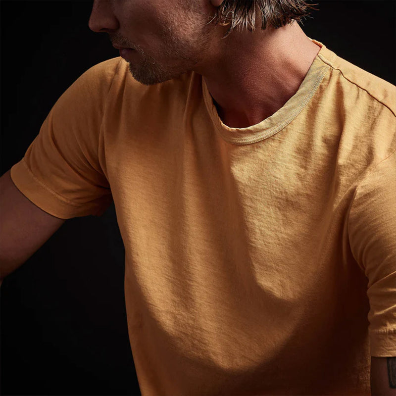 James Perse - T-shirt Short Sleeve Crew Neck - Abricot