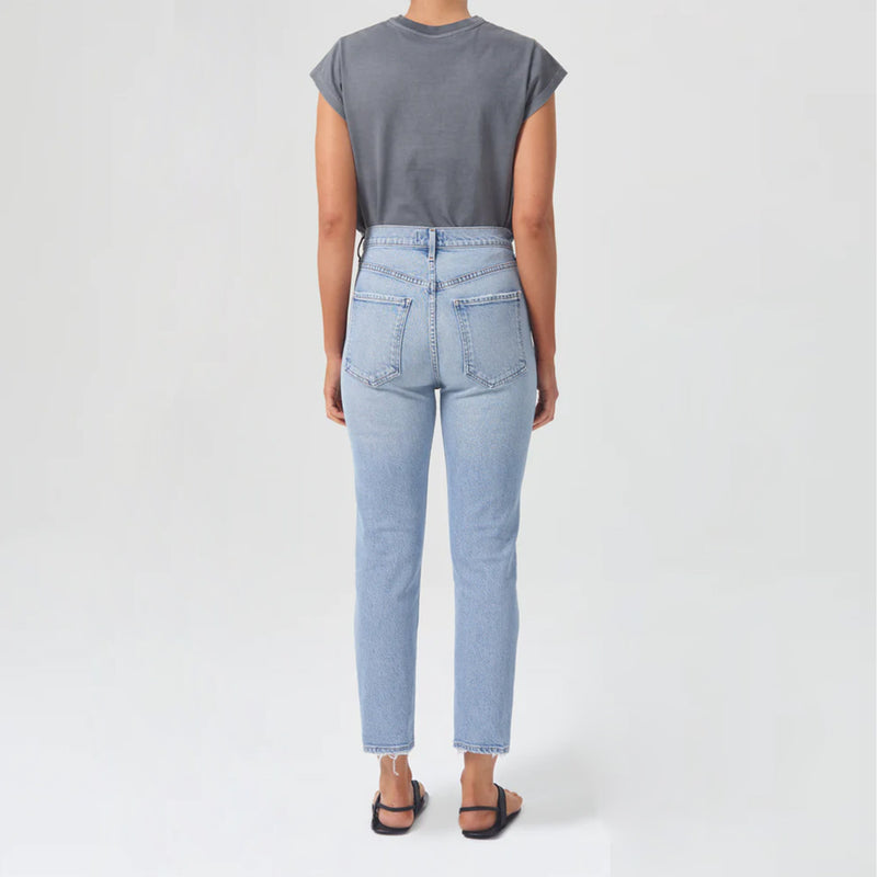 Agolde - Jeans Riley - Bleu Clair