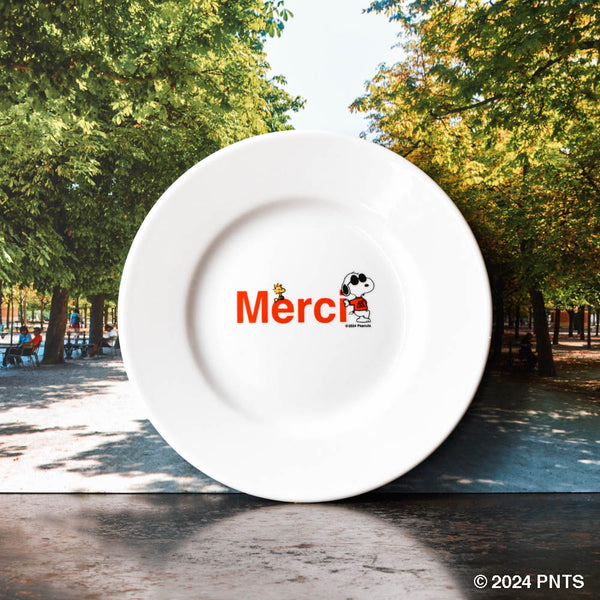 Peanuts x Merci - Assiette à dessert - Logo Merci