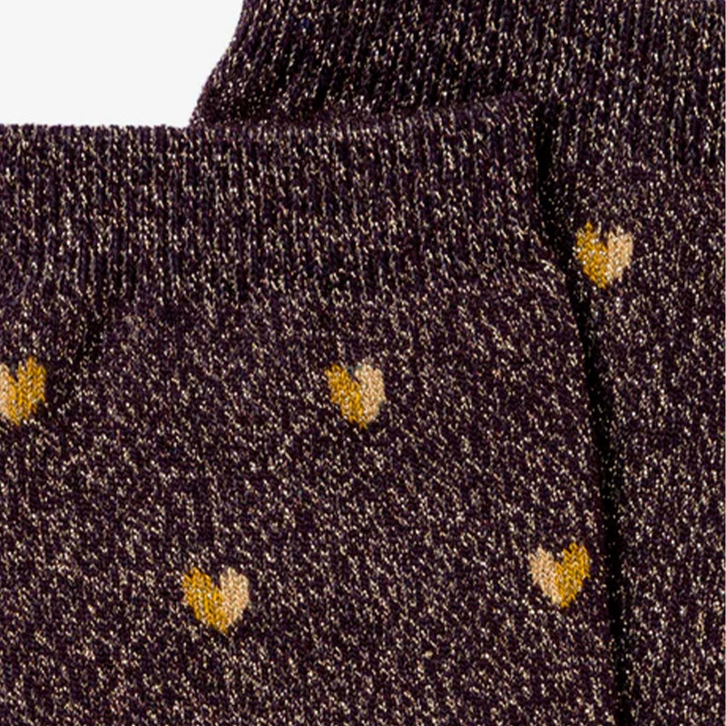 Royalties - Chaussettes Love - Aubergine