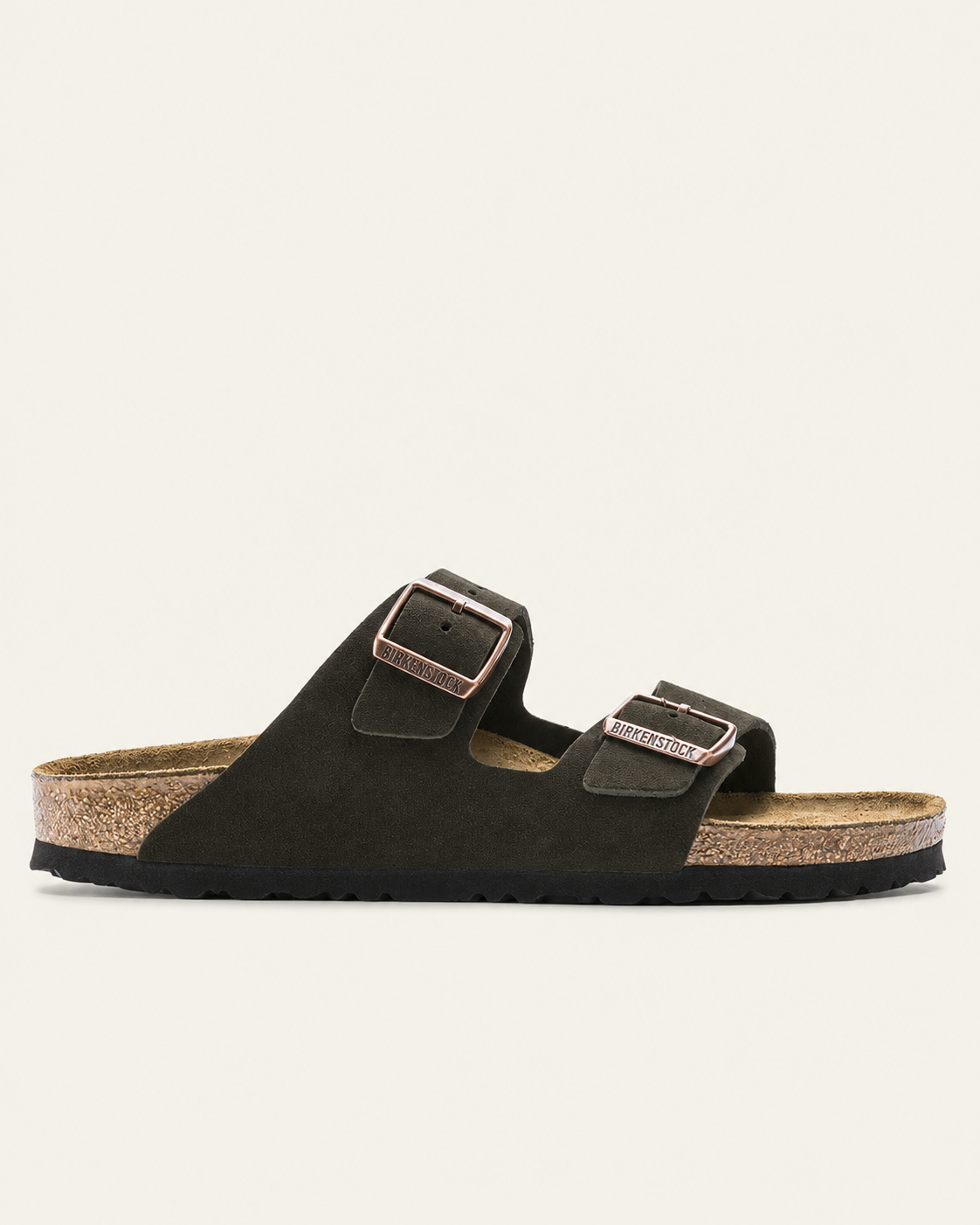 Sandale Birkenstock Arizona Mocha de profil