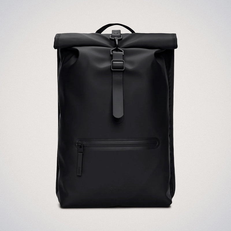 Rains Rolltop Rucksack Black