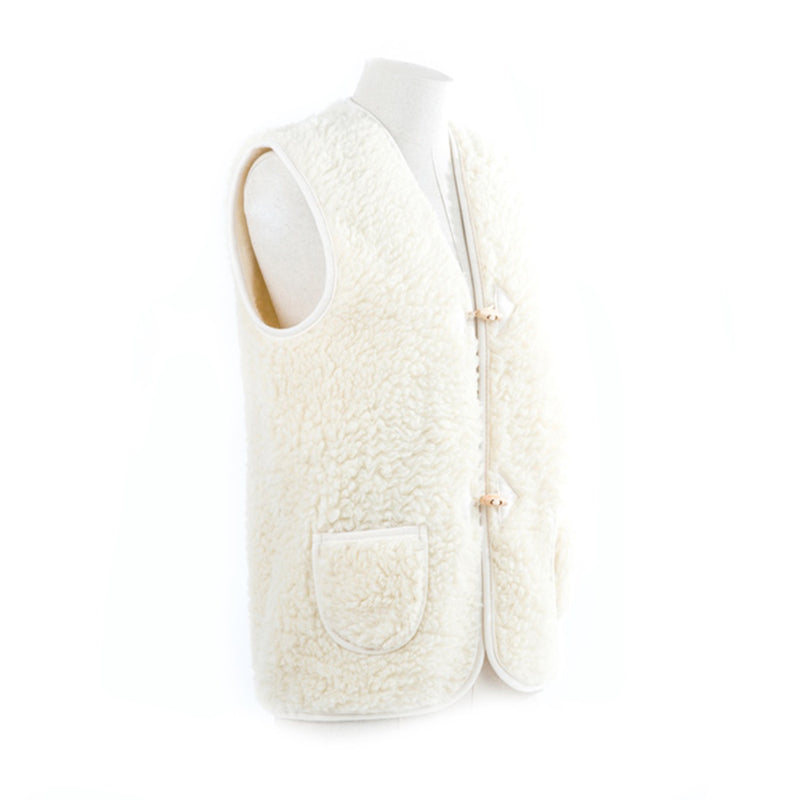 Direct Tannerie - Gilet Laine - Blanc