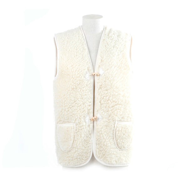 Direct Tannerie - Gilet Laine - Blanc