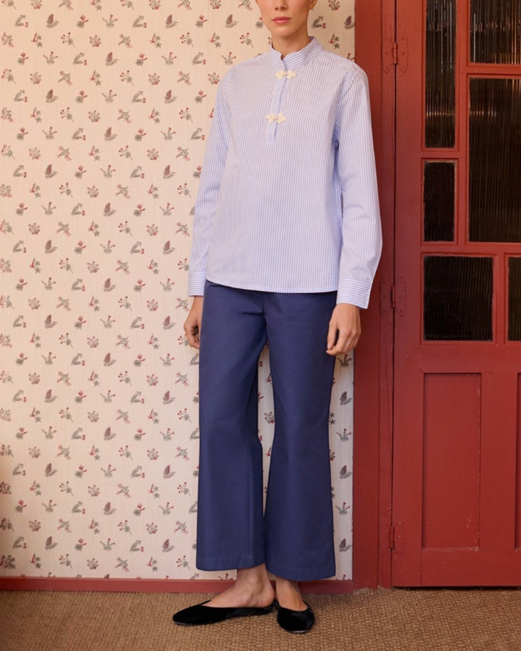 Maria De La Orden - Chemise Blanca Shirt - Bluestripes
