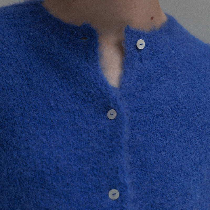 Nothing Written - Cardigan Alpaga - Bleu