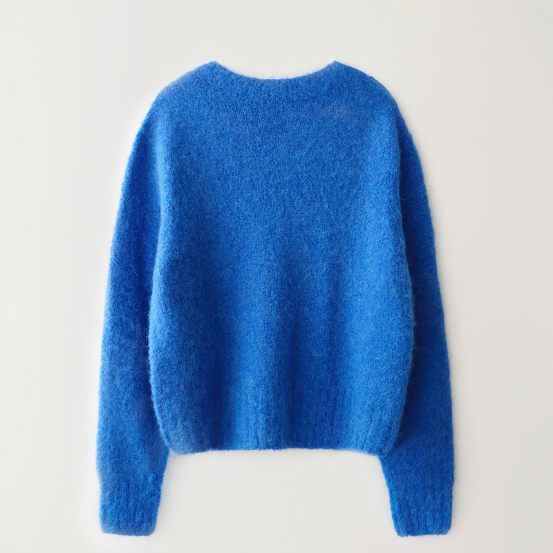 Nothing Written - Cardigan Alpaga - Bleu