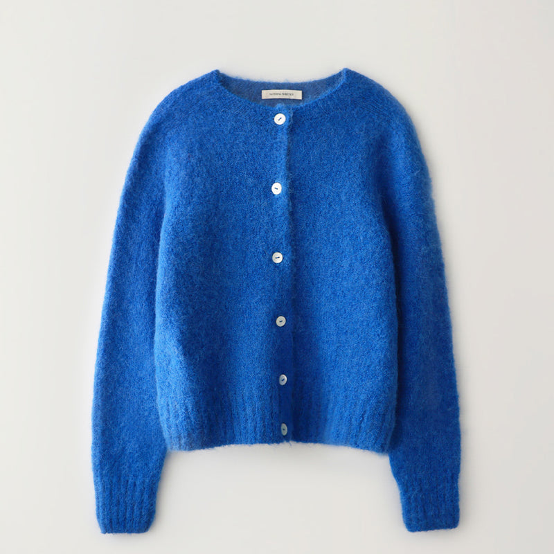 Nothing Written - Cardigan Alpaga - Bleu