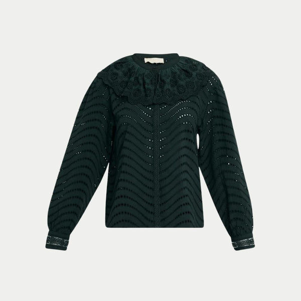 Ulla Johnson - Blouse Fia - Vert cyprès