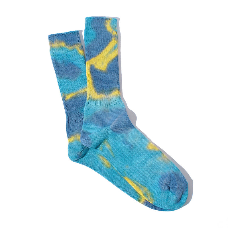 Anonymous ISM - Chaussettes Tie Dye - Bleu