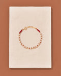 Tityaravy - Kamala Bracelet - Red Pearls